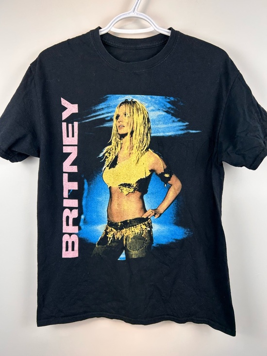 Britney Spears Tops - Britney Spears Graphic Band Tee Black Y2K Pop Icon T-Shirt Size Medium